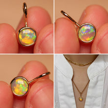 Load image into Gallery viewer, Sunrise Glow Crystal Opal Pendant - 18k Gold