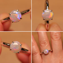 Load image into Gallery viewer, Pastel Opal Ring - Silver