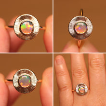 Load image into Gallery viewer, Sunray Crystal Opal Ring - 9k Gold