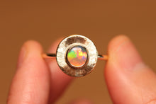 Load image into Gallery viewer, Sunray Crystal Opal Ring - 9k Gold