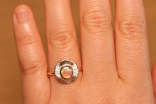 Load image into Gallery viewer, Sunray Crystal Opal Ring - 9k Gold