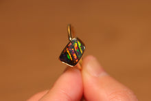 Load image into Gallery viewer, Stripy Boulder Opal Ring - 18k Gold