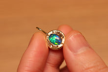 Load image into Gallery viewer, Starseed Quality Black Opal Charm - 18k Gold