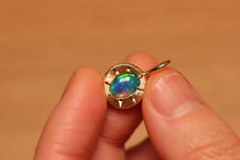 Load image into Gallery viewer, Starseed Quality Black Opal Charm - 18k Gold