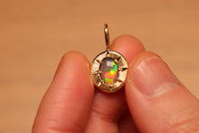 Load image into Gallery viewer, Starseed Broad Flash Opal Charm - 18k Gold