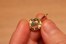 Load image into Gallery viewer, Starseed Broad Flash Opal Charm - 18k Gold