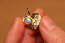 Load image into Gallery viewer, Unconditional Love Crystal Opal Pendant with Diamonds - 18k Gold