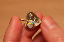 Load image into Gallery viewer, Unconditional Love Crystal Opal Pendant with Diamonds - 18k Gold