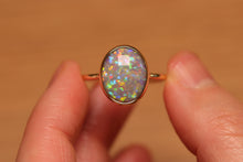 Load image into Gallery viewer, Confetti Dark Opal Ring (4.36ct) - 18k Gold