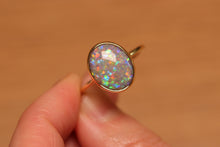 Load image into Gallery viewer, Confetti Dark Opal Ring (4.36ct) - 18k Gold