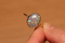 Load image into Gallery viewer, Confetti Dark Opal Ring (4.36ct) - 18k Gold