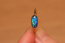 Load image into Gallery viewer, Top Quality Black Opal Ring - 18k Gold