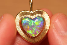 Load image into Gallery viewer, Sunray Love Crystal Opal Pendant - 18k Gold