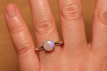Load image into Gallery viewer, Pastel Opal Ring - Silver