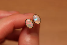 Load image into Gallery viewer, Pastel Crystal Opal Earrings - 14k Gold