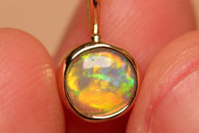 Load image into Gallery viewer, Sunrise Glow Crystal Opal Pendant - 18k Gold