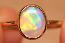 Load image into Gallery viewer, Dreamy Rainbow Crystal Opal Ring - 18k Gold