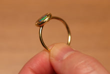 Load image into Gallery viewer, Starseed Black Opal Ring - 18k Gold