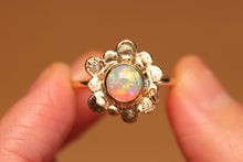 Load image into Gallery viewer, Granule Flower Pinky Opal Ring - 18k Gold