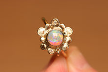 Load image into Gallery viewer, Granule Flower Pinky Opal Ring - 18k Gold