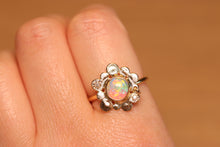 Load image into Gallery viewer, Granule Flower Pinky Opal Ring - 18k Gold
