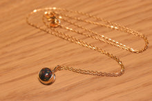 Load image into Gallery viewer, Mystic Red Black Opal Pendant - 9k Gold