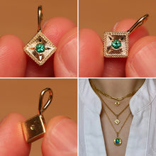 Load image into Gallery viewer, Light Within Me Paraiba Charm - 18k Gold
