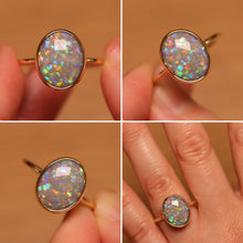 Load image into Gallery viewer, Confetti Dark Opal Ring (4.36ct) - 18k Gold
