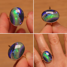 Load image into Gallery viewer, Waterfall Picture Opal Ring (6.07ct) - 9k Gold
