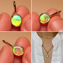 Load image into Gallery viewer, Northern Lights Crystal Opal Pendant - 18k Gold

