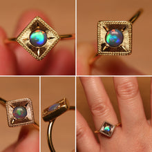 Load image into Gallery viewer, Light Within Me Flashy Opal Ring - 18k Gold
