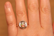 Load image into Gallery viewer, Sunray Crystal Opal Ring - 9k Gold
