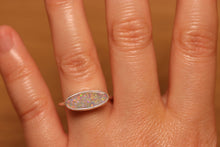 Load image into Gallery viewer, Pastel Confetti Pipe Opal Ring - Silver
