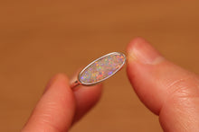 Load image into Gallery viewer, Pastel Confetti Pipe Opal Ring - Silver
