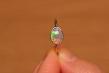 Load image into Gallery viewer, Flashy Green Crystal Opal Ring - Silver
