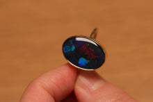 Load image into Gallery viewer, Puzzle Pattern Black Opal Ring (7.2ct) - 9k Gold

