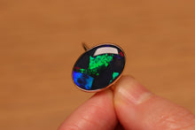 Load image into Gallery viewer, Puzzle Pattern Black Opal Ring (7.2ct) - 9k Gold
