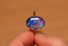 Load image into Gallery viewer, Blue Ocean Crystal Opal Ring (5.18ct) - 9k Gold
