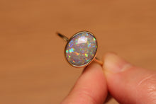 Load image into Gallery viewer, Confetti Dark Opal Ring (4.36ct) - 18k Gold
