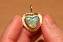 Load image into Gallery viewer, Sunray Love Crystal Opal Pendant - 18k Gold
