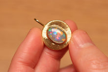 Load image into Gallery viewer, Sunray Pastel Crystal Opal Pendant - 18k Gold
