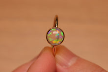 Load image into Gallery viewer, Green Purple Crystal Opal Ring - 9k Gold
