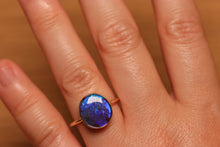 Load image into Gallery viewer, Electric Blue Boulder Opal Ring - 9k Gold
