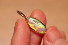 Load image into Gallery viewer, Celestial Fire Crystal Opal Pendant - 18k Gold
