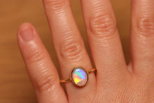 Load image into Gallery viewer, Dreamy Rainbow Crystal Opal Ring - 18k Gold
