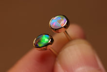 Load image into Gallery viewer, Tiny but Mighty Crystal Opal Earrings - 9k Gold
