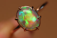 Load image into Gallery viewer, Stunning Green Crystal Opal Ring - 18k Rose Gold
