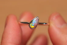 Load image into Gallery viewer, Cotton Candy Pipe Opal Ring I - Silver
