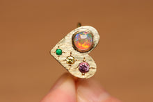 Load image into Gallery viewer, Opal Heart Ring - 18k Gold
