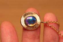 Load image into Gallery viewer, Sunray Mystic Opal Pendant - 18k Gold
